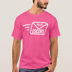 Camiseta Mail Escort Humor Piada Hilariary sobre o Postman 