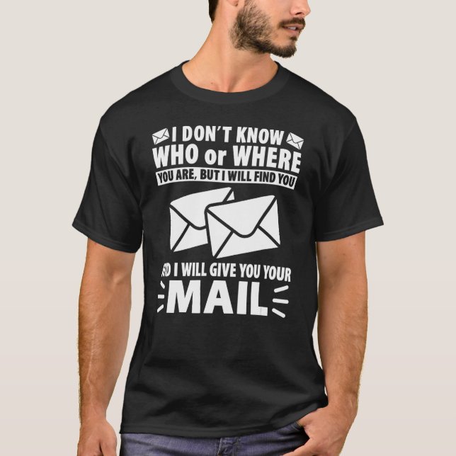 Camiseta Mail Funny Mailman Mail Carrier (Frente)