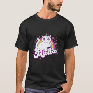 Camiseta Maila - Nome Adorável Com Linda Caticorn