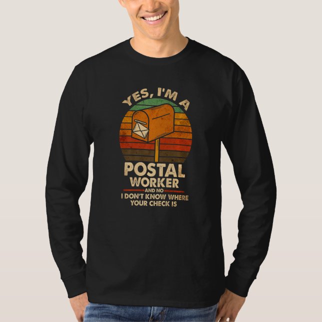 Camiseta Mailman Postman Postal Worker  2 (Frente)