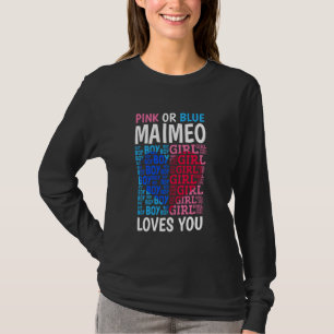 Camiseta Maimeo Rosa Ou Azul Te Ama Sexo Reveal Baby S