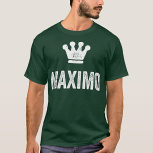Camiseta Maimo, Design de Coroa e Nome do Rei para Homens C