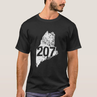 Camiseta Maine Area Code 207 , Funny Cute Hometown Souvenir