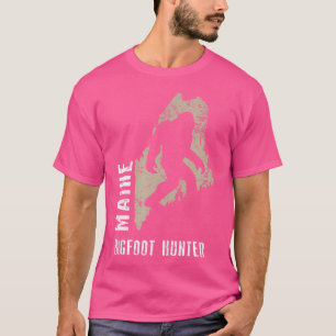 Camiseta Maine Bigfoot Hunter Funny Sasquatch