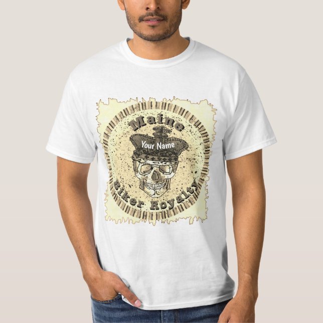 Camiseta Maine Biker  t-shirt (Frente)