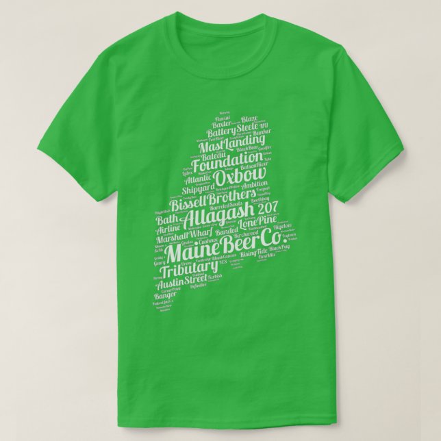 Camiseta Maine Breweries (Frente do Design)