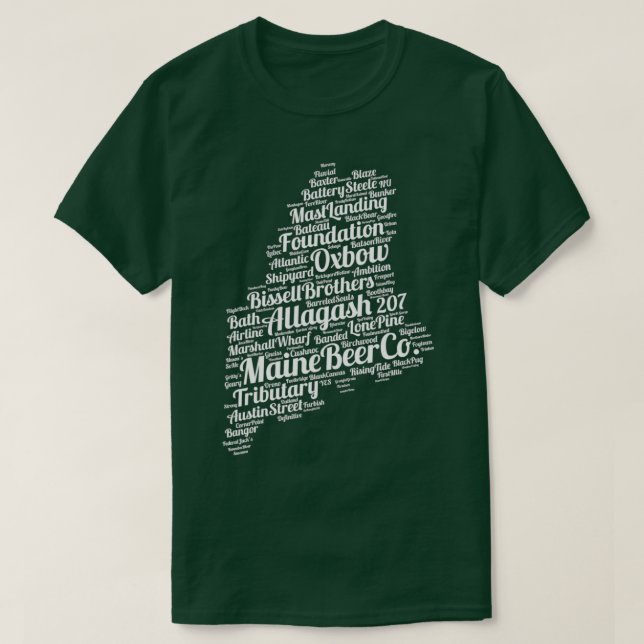 Camiseta Maine Breweries (Frente do Design)