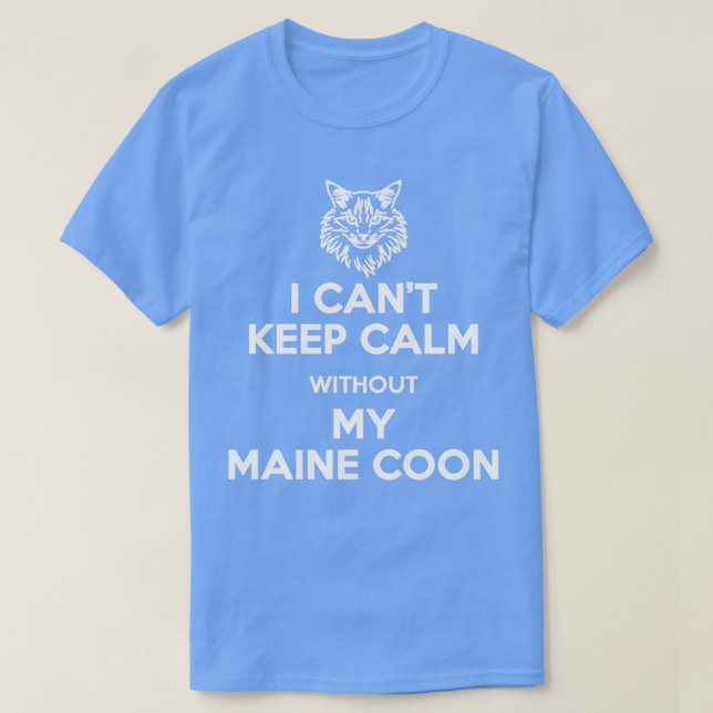 Camiseta Maine Coon Cat (Frente do Design)