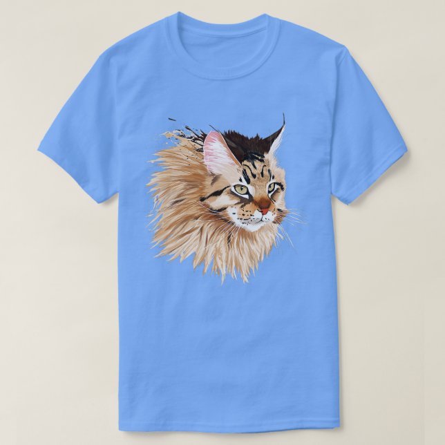 Camiseta Maine Coon Cat 2 (Frente do Design)