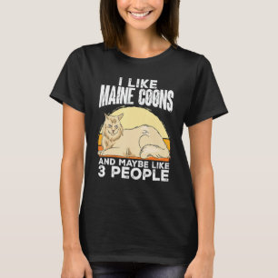 Camiseta Maine Coon Cat Eu Gosto De Maine Coons E Talvez 3