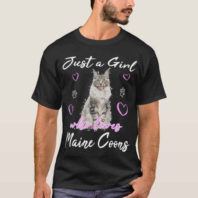 Camiseta Maine Coon Cat Gats Kitten Maine Coon motif (Frente)