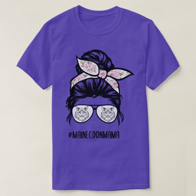Camiseta Maine Coon Cat mãe de pãozinho  (Frente do Design)