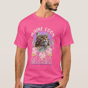 Camiseta Maine Coon Cat Mamãe MAMÃE COON MAIN MAIN MOTH