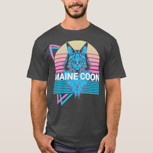 Camiseta Maine Coon Cat Retro