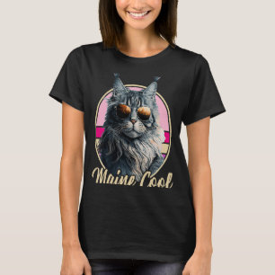 Camiseta Maine Coon Cat Retro Outfit Maine Legal Animal Kit
