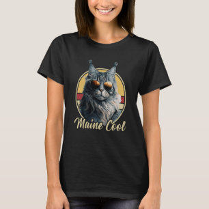 Camiseta Maine Coon Cat Retro Outfit Maine Legal Animal Kit
