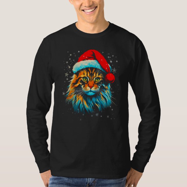 Camiseta Maine Coon Cat Xmas (Frente)
