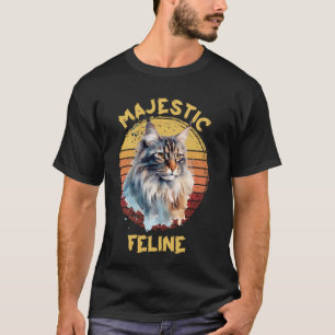 Camiseta Maine Coon MAJESTIC FELINE Maine Coon Proprietário