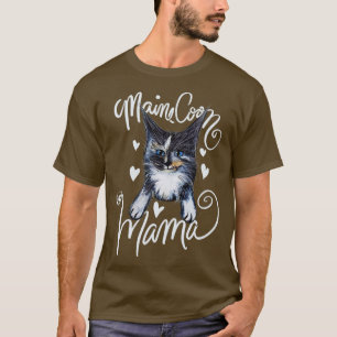 Camiseta Maine Coon Mama Cute Dilute Calico
