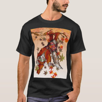 Camiseta maine coon no outono Oversized