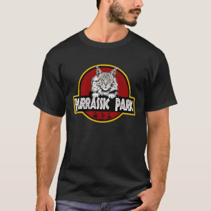 Camiseta Maine Coon Preto Tabby Prateado Gato Fofo Paródia