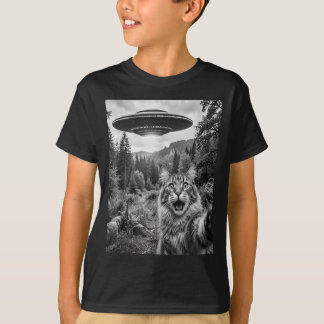 Camiseta Maine Coon Selfie com ET OVNI Divertido Maine Coon