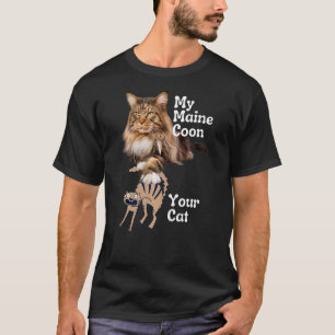 Camiseta Maine Coon vs o seu Cat Maine Coon