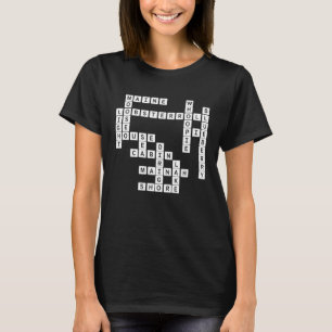 Camiseta Maine Crossword Quebra-cabeça