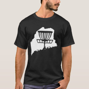Camiseta Maine Disk Golf State Com Gráfico De Cesta