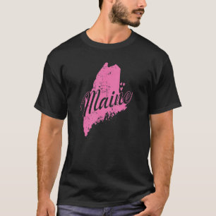 Camiseta Maine Map Outline USA America