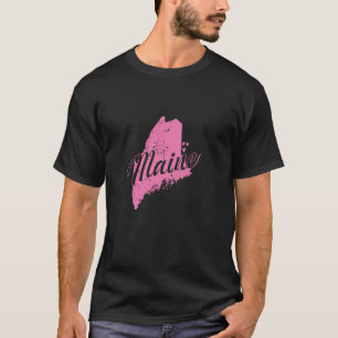 Camiseta Maine Map Outline USA America