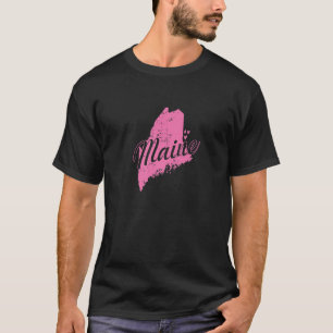 Camiseta Maine Map Outline USA America Premium