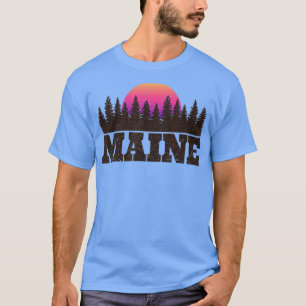 Camiseta Maine MN Retro Vintage Homens Mulheres Crianças