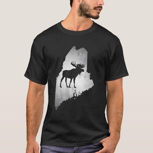 Camiseta Maine Moose Hunting (Frente)