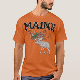 Camiseta Maine Moose, presente para homens, mulheres e cria