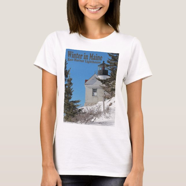 Camiseta Maine no inverno (Frente)