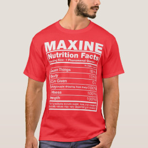Camiseta Maine Nutrition FactsMaine Name Birthday