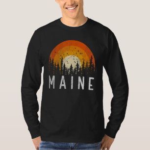 Camiseta Maine Retro Estilo Vintage 70s 80s 90s Homens Mulh