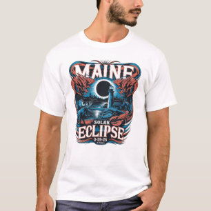 Camiseta Maine Solar Eclipse 3-29-2025 "DIRIGO"