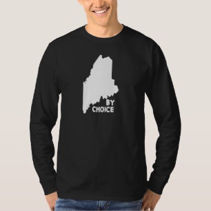 Camiseta Maine State Us Map By Choice Down Páscoa