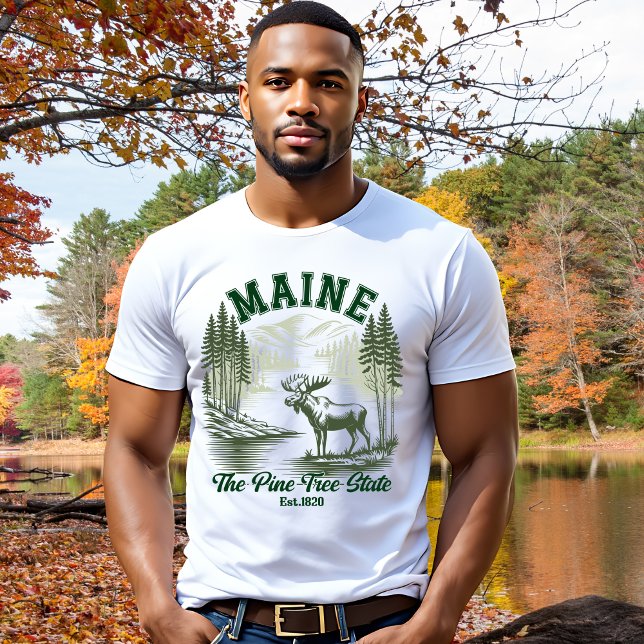 Camiseta Maine the Pine Tree State (Criador carregado)