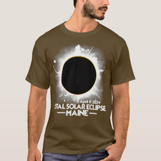 Camiseta Maine Total Solar Eclipse 2024 Abril 8 América Tot