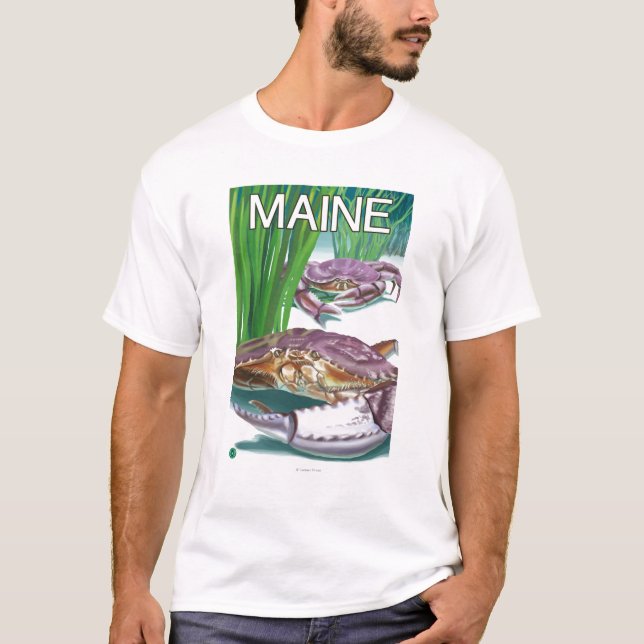 Camiseta MaineCrab e pescador (Frente)