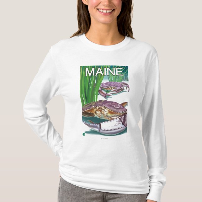 Camiseta MaineCrab e pescador (Frente)