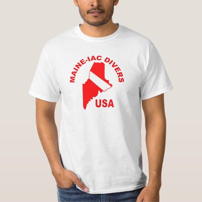 Camiseta Maineiac Divers Classic Logo ValueT-shirt (Frente)