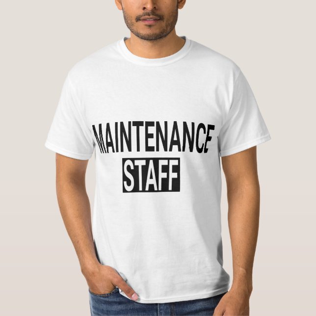 Camiseta Maintenance Staff & Handyman Uniform  (Frente)