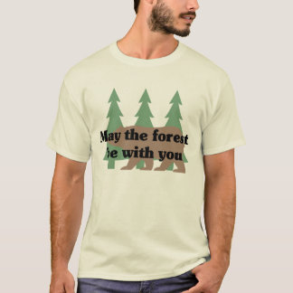 Camiseta Maio a floresta seja com você