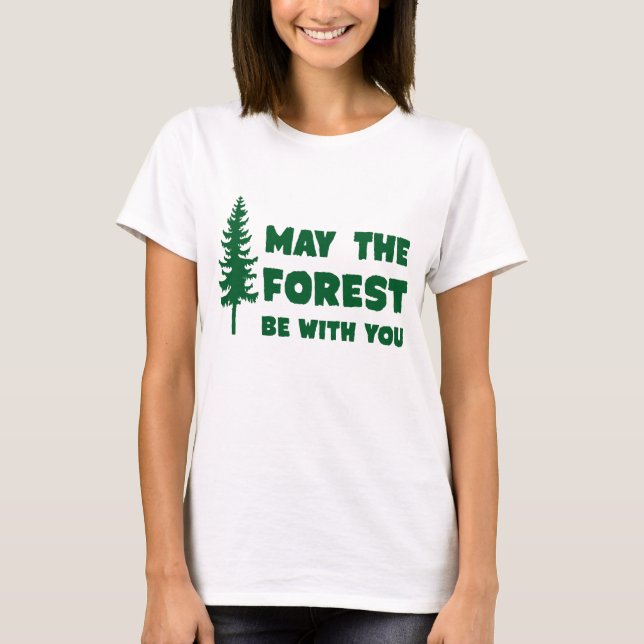Camiseta Maio a floresta seja com você (Frente)
