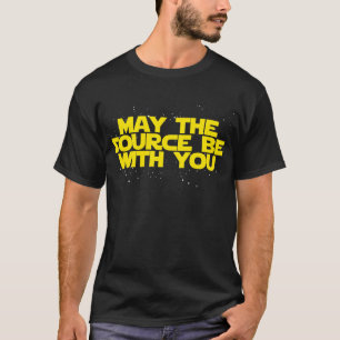 Camiseta Maio a fonte seja com você - amarelo/paródia