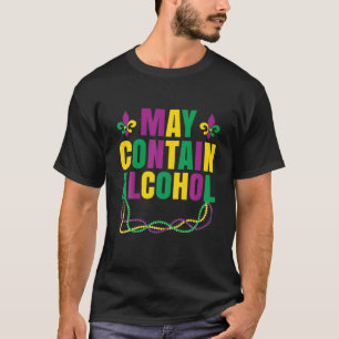 Camiseta Maio Conter Álcool Funny Mardi Gras 2022